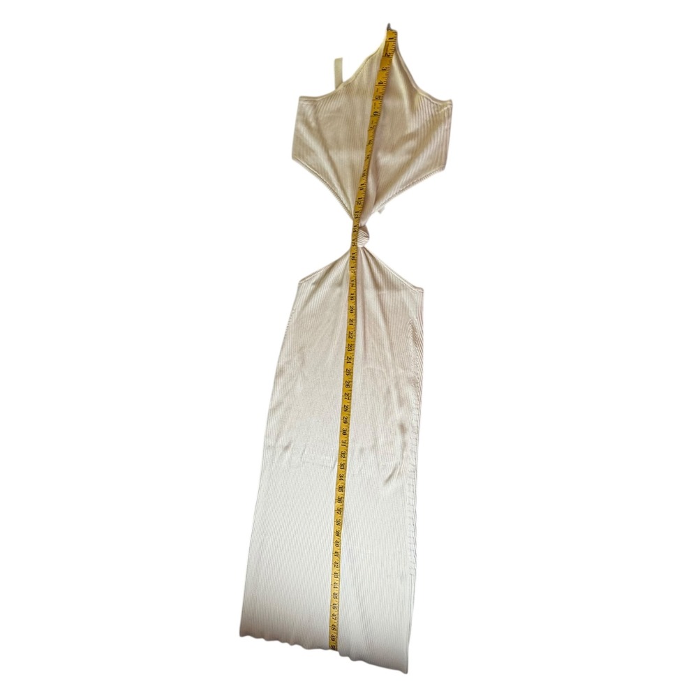 Cult Gaia Cameron Cutout Ribbed Knit Halter Neck‎ Midi Dress Size XS Vacation - Picture 13 of 15